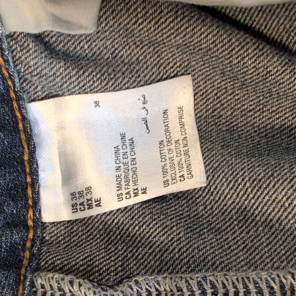 Sun + Stone Patch Jeans Men's Relaxed Fit Med Wash 38x32 - Picture 12 of 13